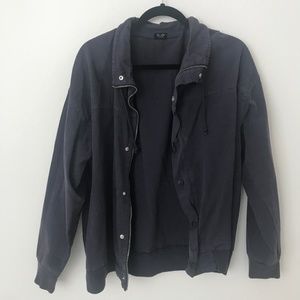 Brandy Melville faded navy utility jacket